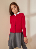 Кардиган школьный для девочки Next T40-846, Красный