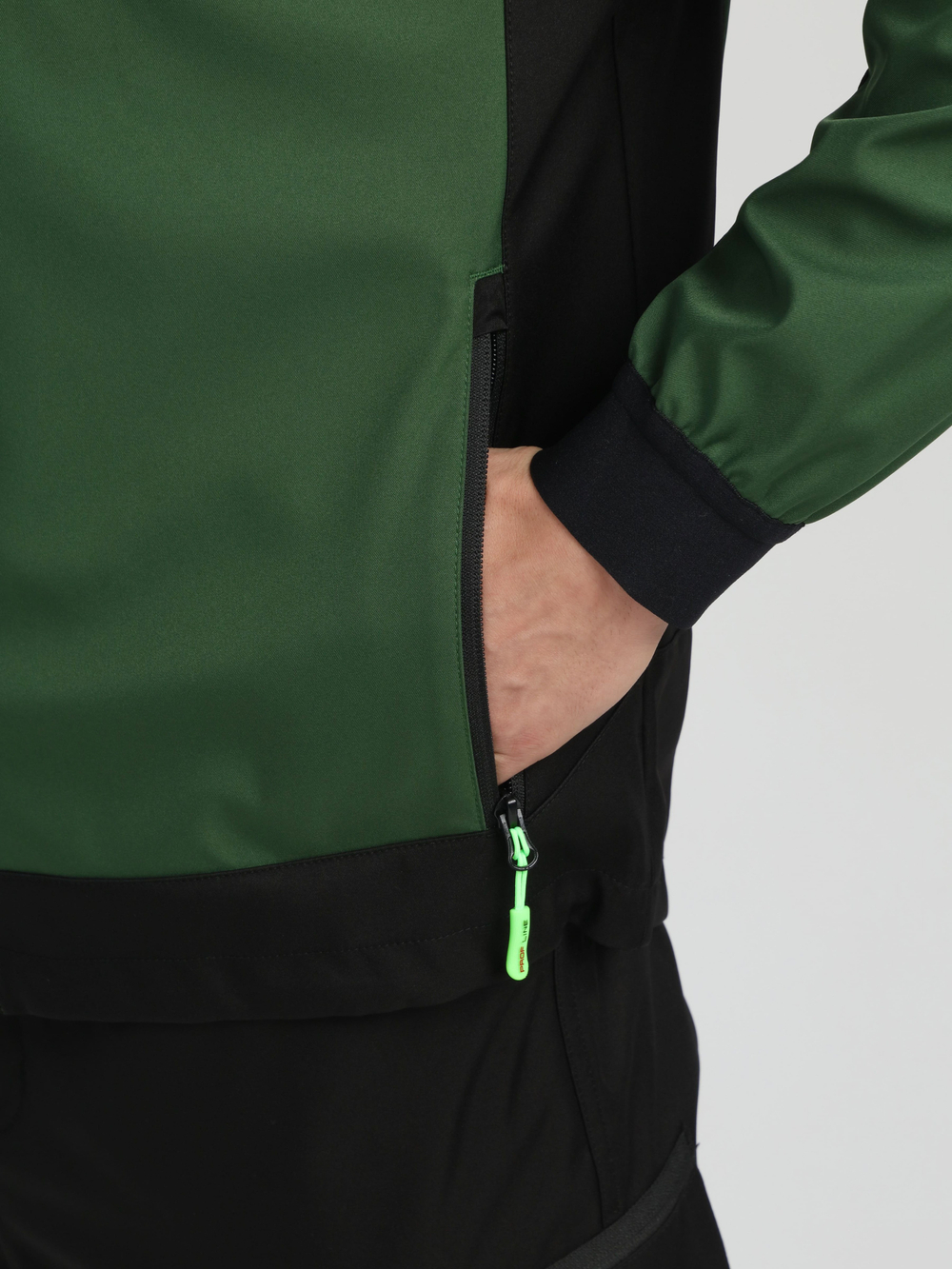 Куртка ProfLineLeader (тк.Софтшел), хаки/черный