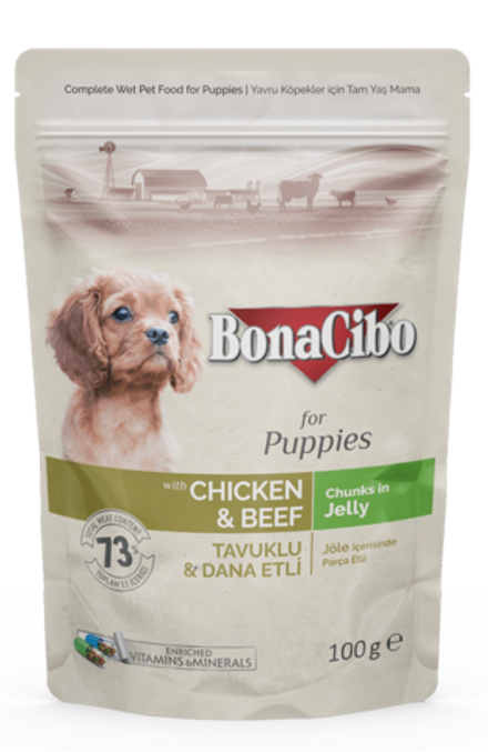 Bonacibo Chunks Chicken Beef Puppy