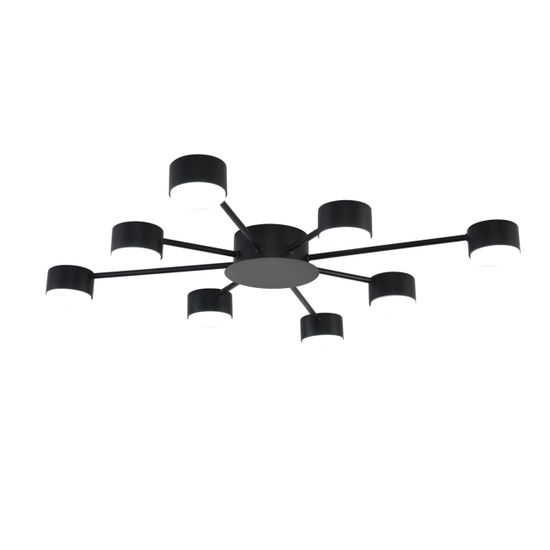 8344/8C COMFI черный, металл Люстра GX53 LED 8*7W 220V TORINA