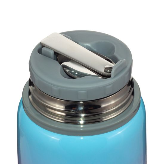 Термос для еды 530 мл. из нержавеющей стали Kamille KM 2096 с ложкой и ручкой