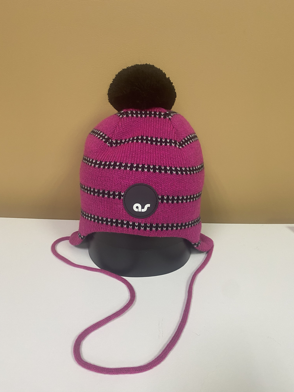 Шапка зимняя детская цвет фуксия, размер 52