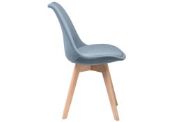 Деревянный стул Bonuss light blue / wood