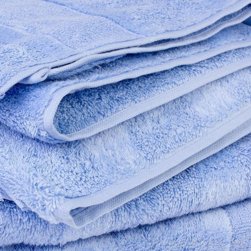 Махровое полотенце Noblesse 1002 голубое от Cawo Германия