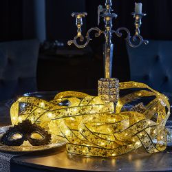 ULD-S1000-100-SCB-3AA WARM WHITE IP20 RIBBON Гирлянда светодиодная Лента на батарейках 3AA не в-к. 10м. 100 светодиодов. Теплый белый свет. Провод медный. TM Uniel