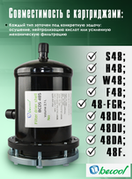 Фильтр-осушитель разборный BCDS 485 (пайка) 5/8" ODF