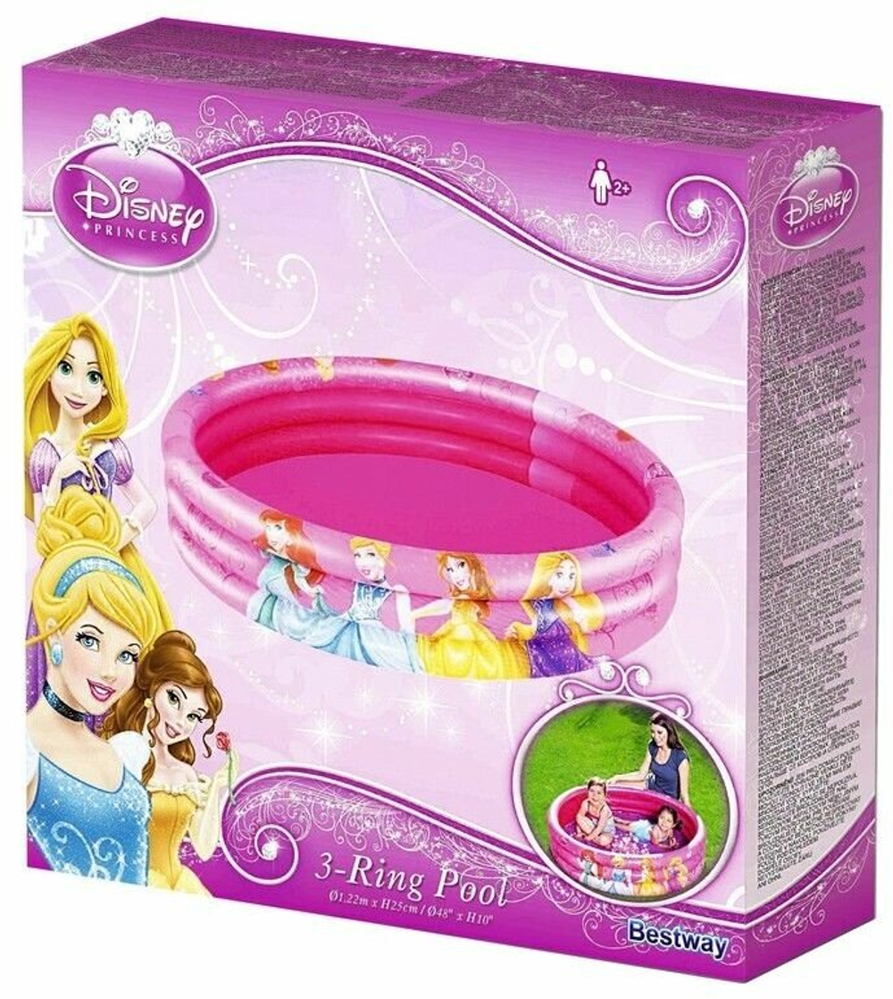 Бассейн надувной Princess, 122 х 25 см, от 2 лет, 91047 Bestway