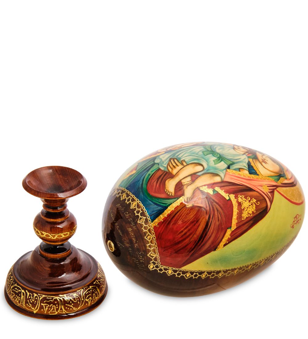 Народные промыслы ИКО-36 Яйцо-икона «Достойно есть» Рябова Г.