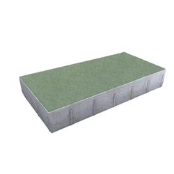 Тротуарная плитка ПРЯМОУГОЛЬНИК 600х300 мм - Стандарт Зеленый