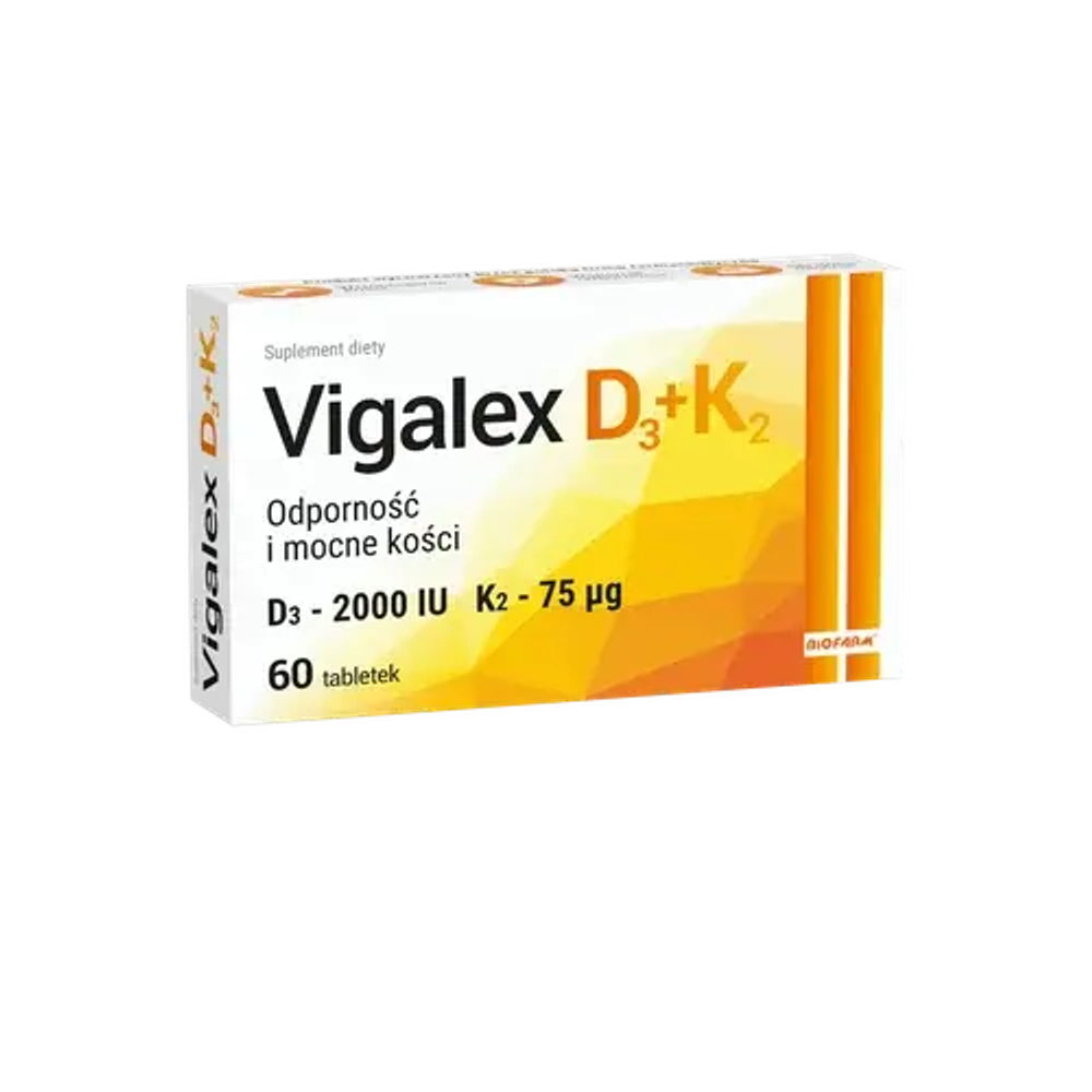 Диетическая добавка Vigalex D3 + K2, 60 таблеток