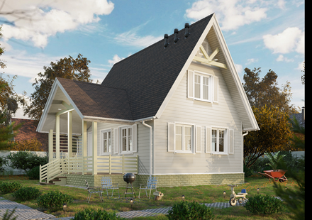 Сайдинг Docke PREMIUM Брус Пломбир 3,6м 1,08м2