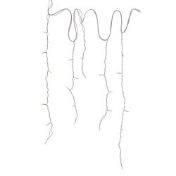 GAEM Электрогирлянда ул бахрома, L6м, 120 LED, тепл бел, 1 тип свеч, 4W, шнур бел, IP44, с адапт