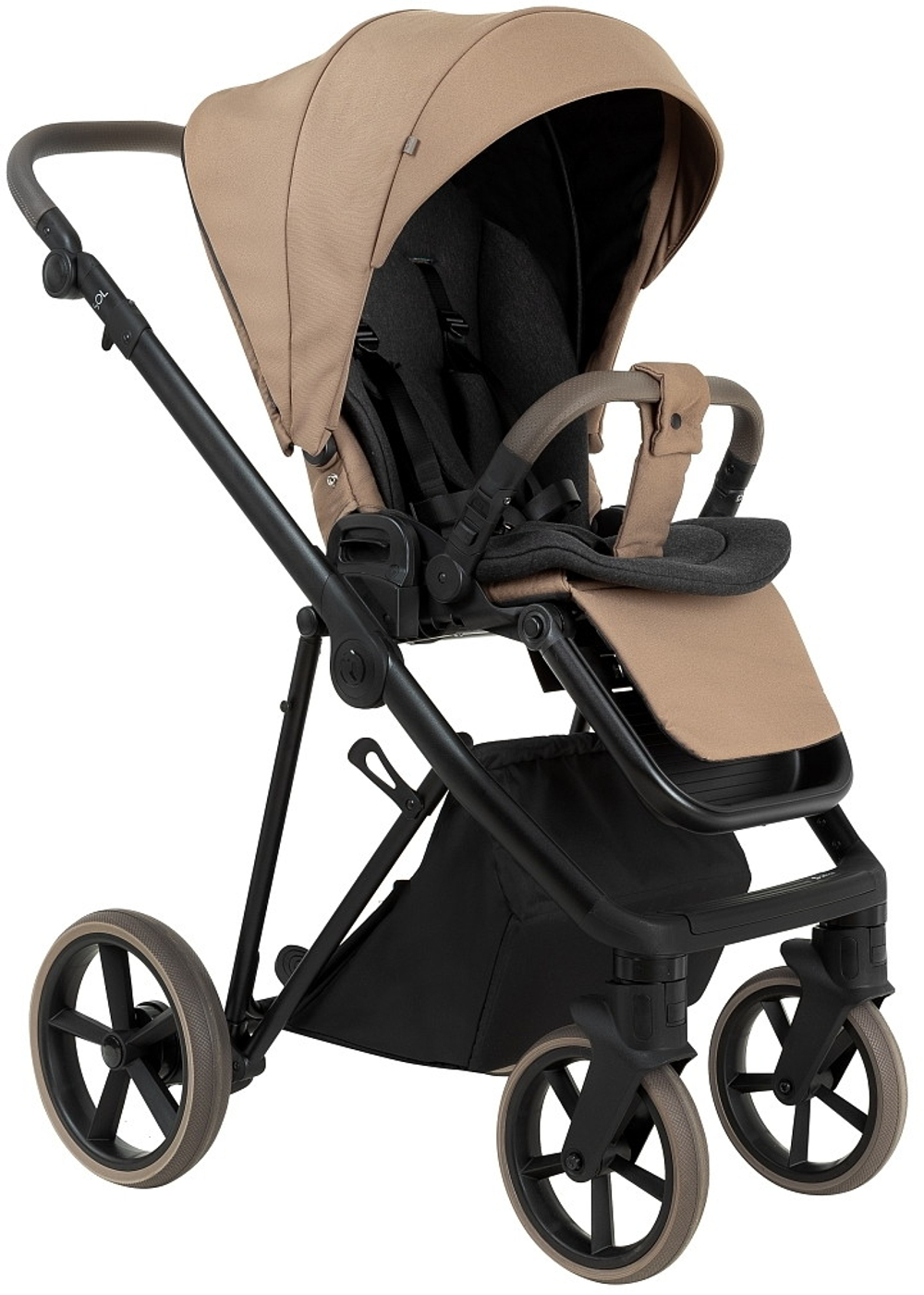 Детская коляска Roan Sol 2.0 2 в 1 SLL/32/T Mocha Mousse/Black/руч.Cappuccino