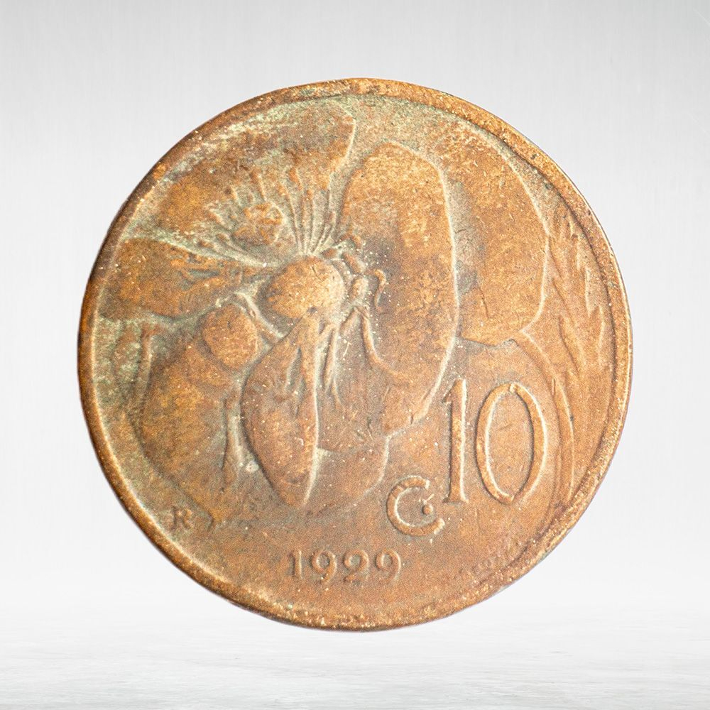 Italy 10 Centesimi 1929 R "Victor Emmanuel III", VF