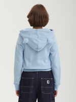 Женская Толстовка Bear Ear Zipup Crop Babyblue