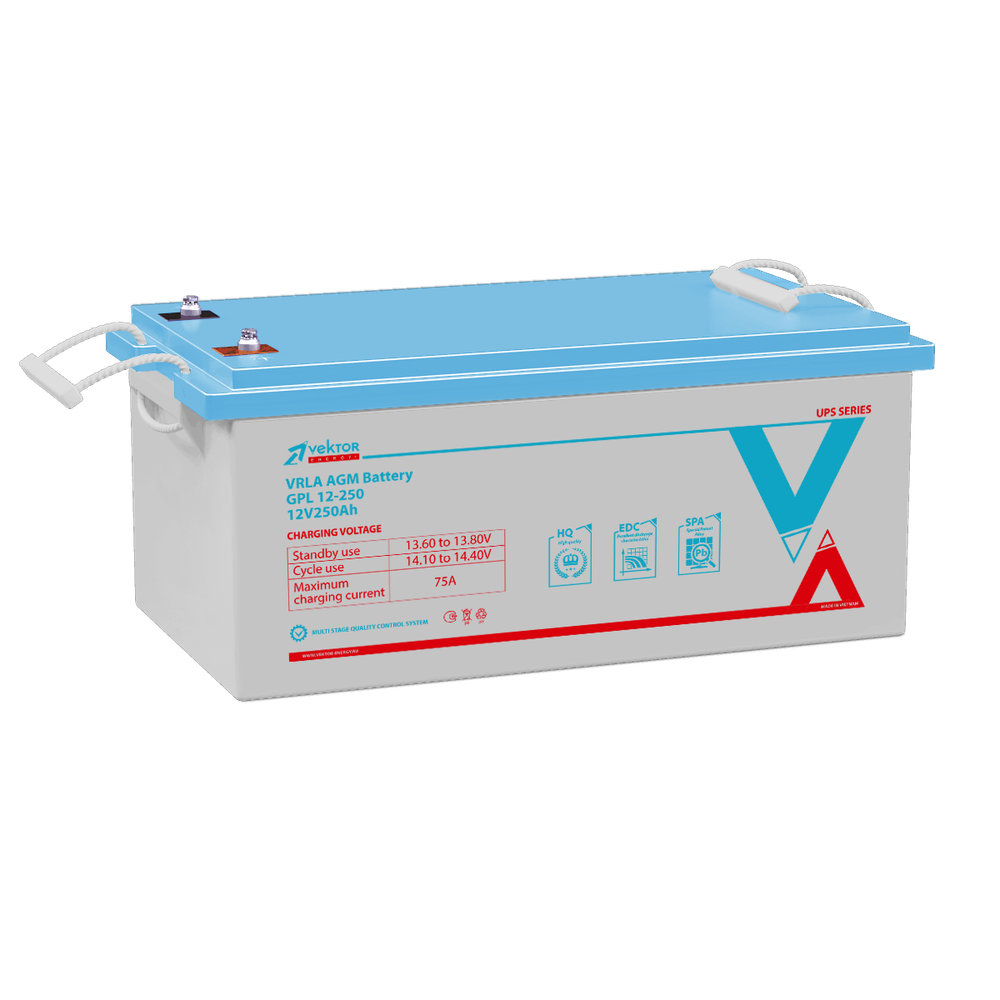 Аккумулятор  VEKTOR ENERGY GPL 12-250