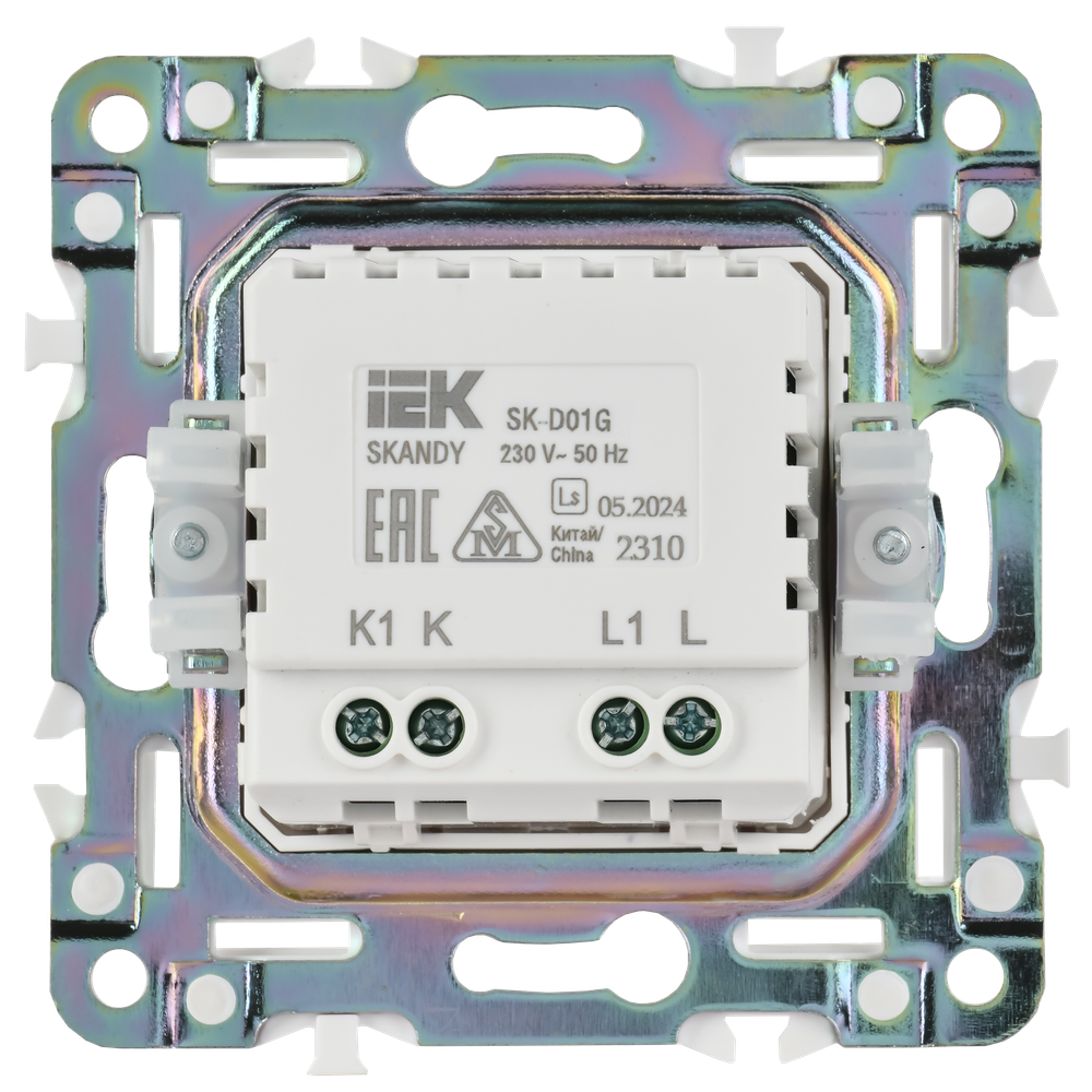 SKANDY Светорегулятор поворотный 600Вт SK-D01G графит IEK
