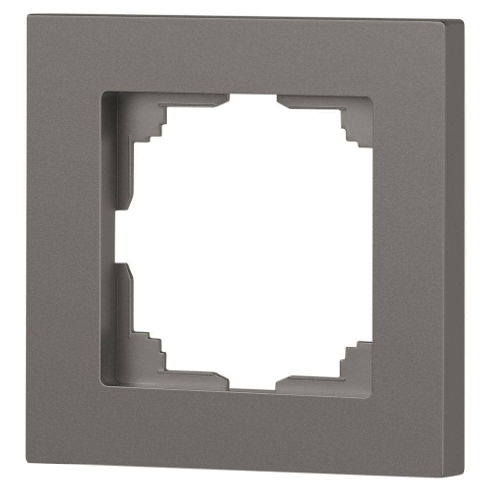 Рамка для розеток и выключателей Intro Accent 6-501-09 на 1 пост, СУ, титан | Intro