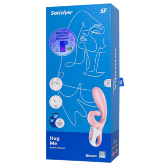 Вибратор кролик Satisfyer Hug me - постоянной контакт с клитором (+приложение)