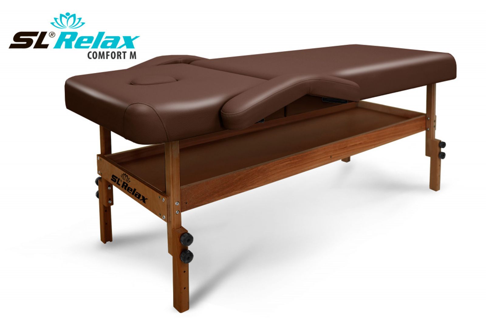 Массажный стол Relax Comfort-М коричневая кожа (№4) фото №1