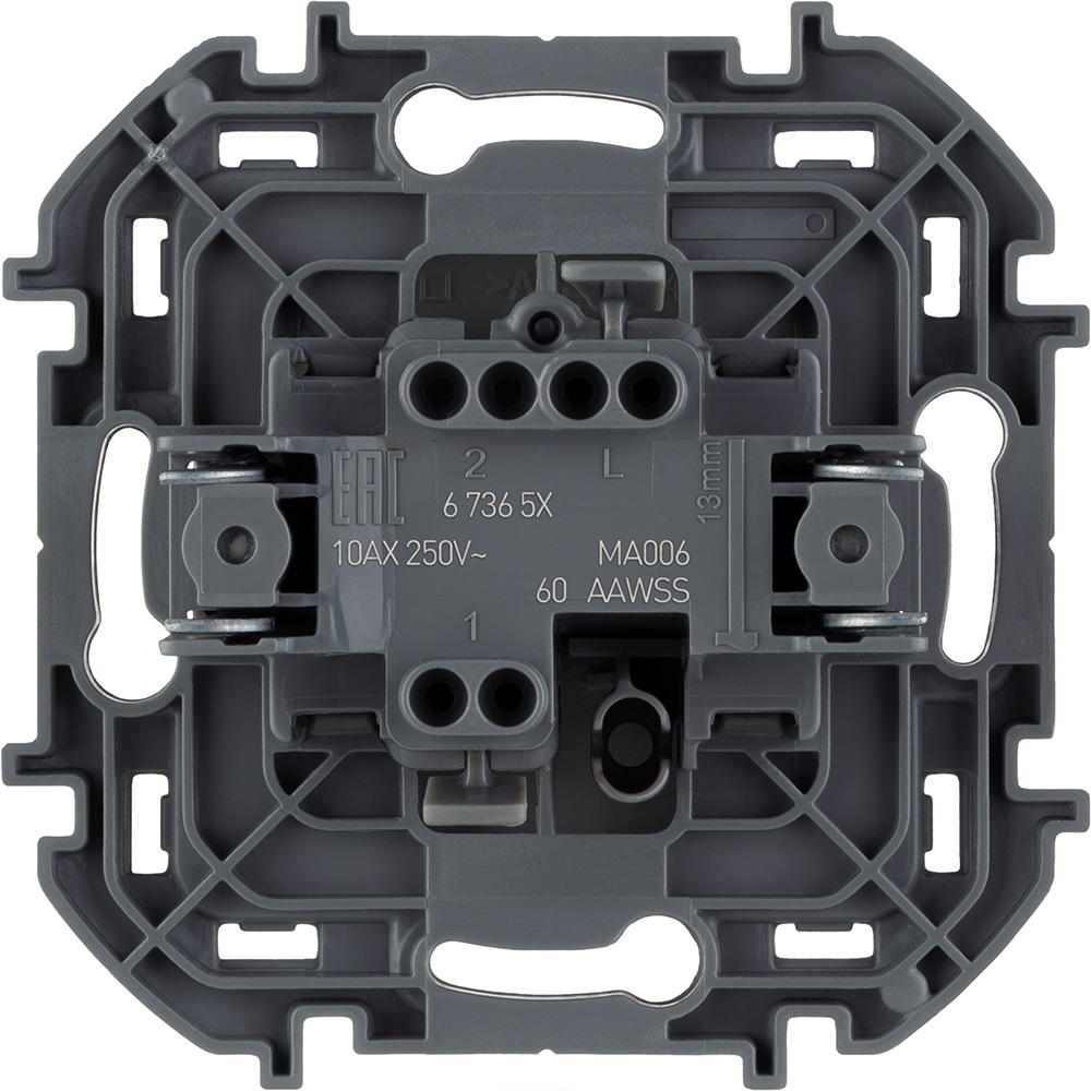 Переключатель 1-клавишный 10А 250В антрацит Inspiria Legrand