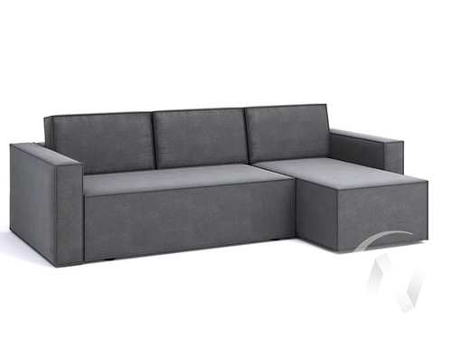 Диван угловой НЕО-6 (ДУ) Lovely 35 (светло-серый)