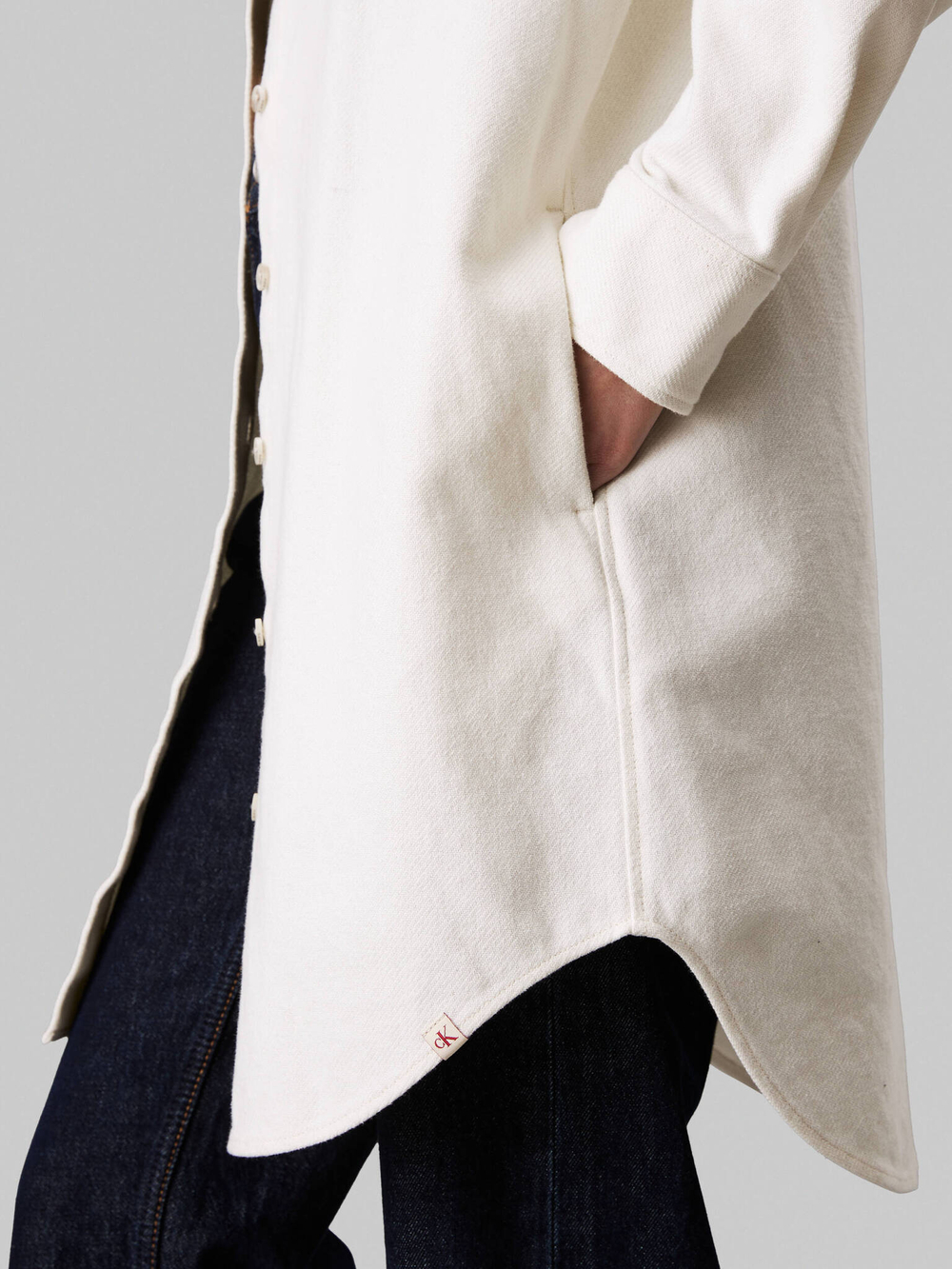 Рубашка CALVIN KLEIN JEANS - экрю(J20J224146)