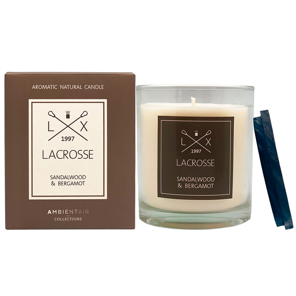 Свеча ароматическая lacrosse, sandalwood&bergamot, 60 ч