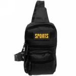 Сумка мужская «Cross Body», 4 кармана, цвет черный, 28*17*6см