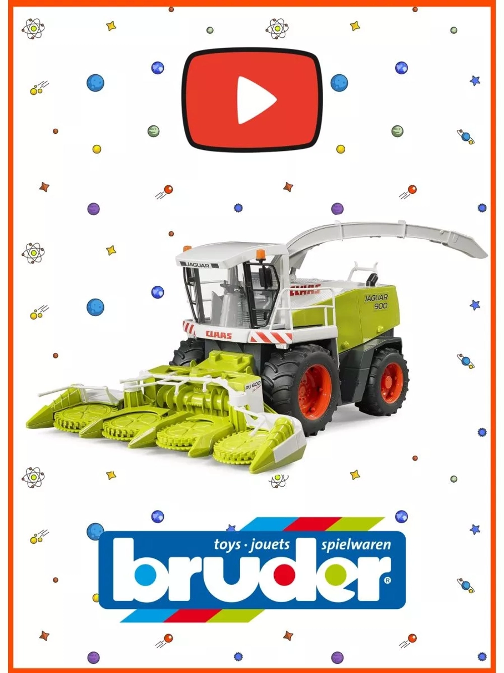 Комбайн Claas Jaguar 900 Bruder 02131