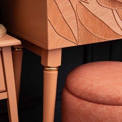 Консоль Арт Колор leaves Классик Голд Томленый оранжевый