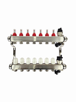 Коллекторная группа с расходомерами САРМАТ 1"x3/4" 7 вых. нерж с в /о SS2200 (CN)