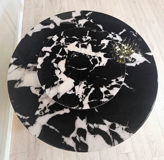 Стол с вращающейся столешницей 4473, Ø135 см, керамогранит