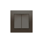 ATLASDESIGN 2-клавишный ВЫКЛЮЧАТЕЛЬ, сх.5, 10АХ, в сборе, быстрозажим. клем., МОККО