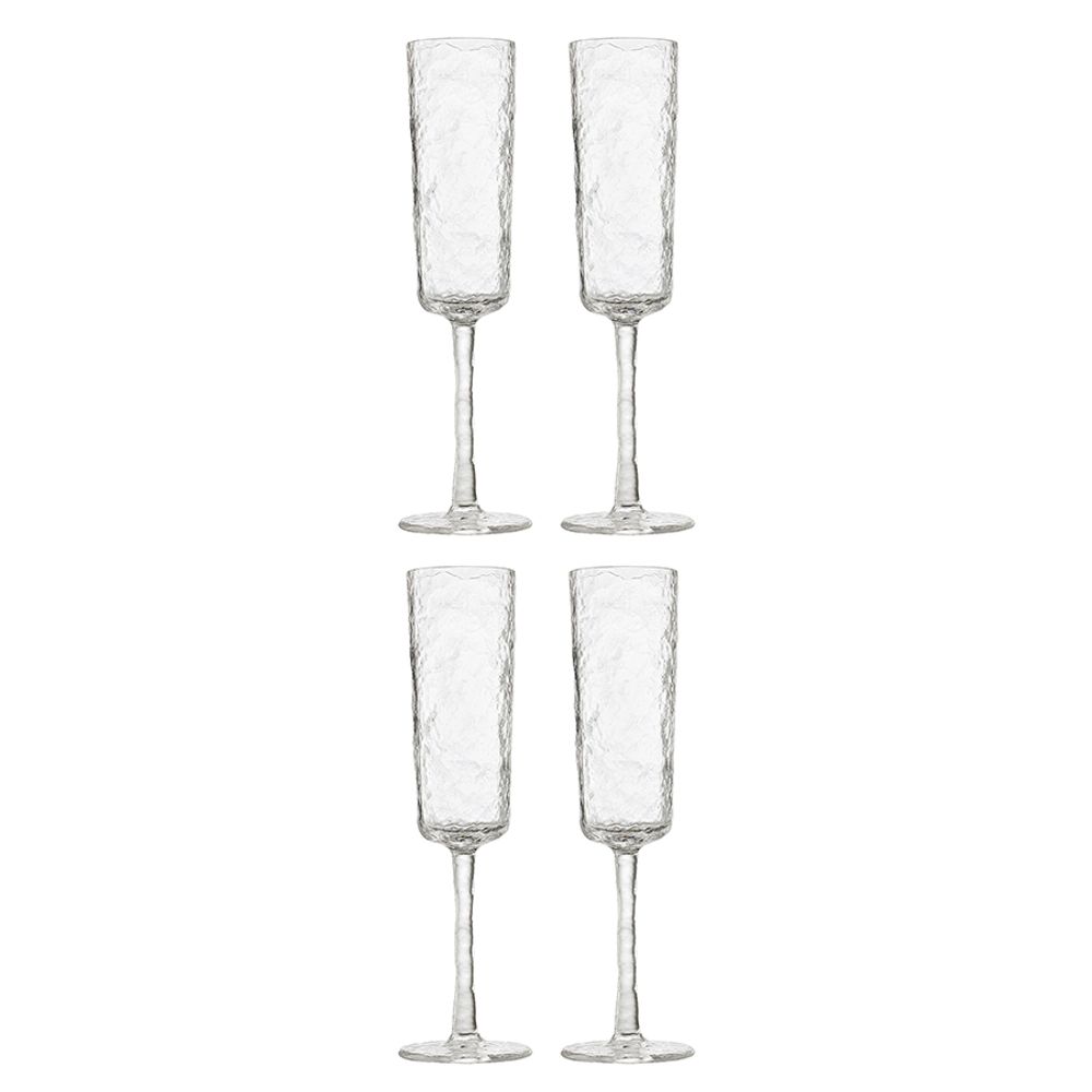 Набор бокалов из акрила Arctic для шампанского, 180 мл, прозрачный, 4 шт.