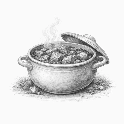 Кокот мясной