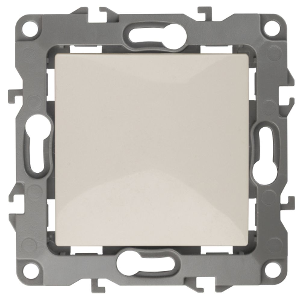 12-1111-02 ЭРА Кнопка, 10АХ-250В, Эра12, слоновая кость