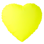 Шар фольгированный Сердце 46 см (Желтый)