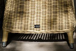 "Равенна" плетеное кресло из искусственного ротанга, цвет соломенный