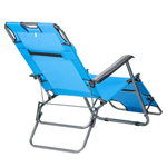 Кресло-шезлонг 62*153см, голубой