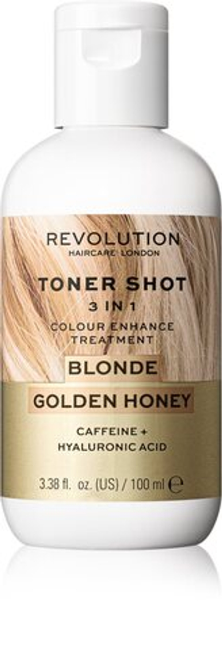 Revolution Haircare Toner Shot Blonde Golden Honey - Питательная тонизирующая маска 3-в-1 /  Blonde Golden Honey 100  ml  / GTIN 5057566551885