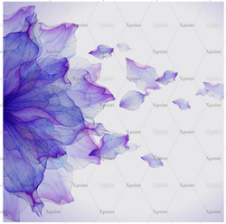 Микровелюр Xpoint (Икспоинт) 0009.05 Каледоскоп серо-оранжевый