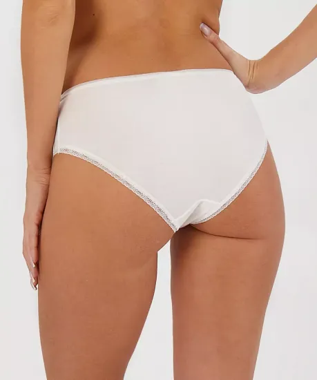 Трусы (2шт) женские хипстер Atlantic 2BLP-056, светлый экру