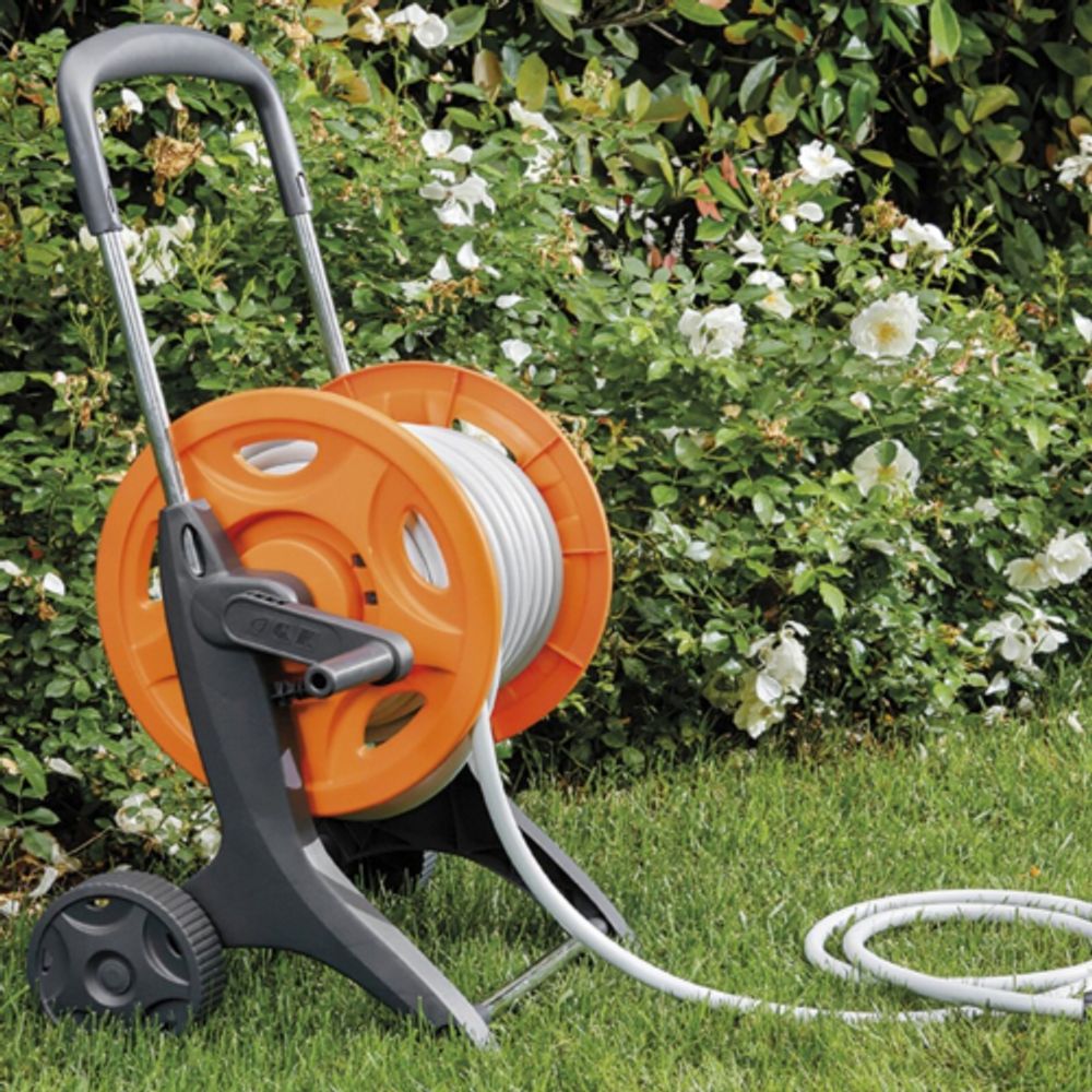 Тележка для шланга GF GF80005756 EUROTANK PLUS для шланга 60м в комплекте со шлангом 1/2 20м