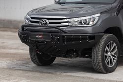 Бампер силовой передний BMS ALFA для Тойота Хайлюкс 2015-2020