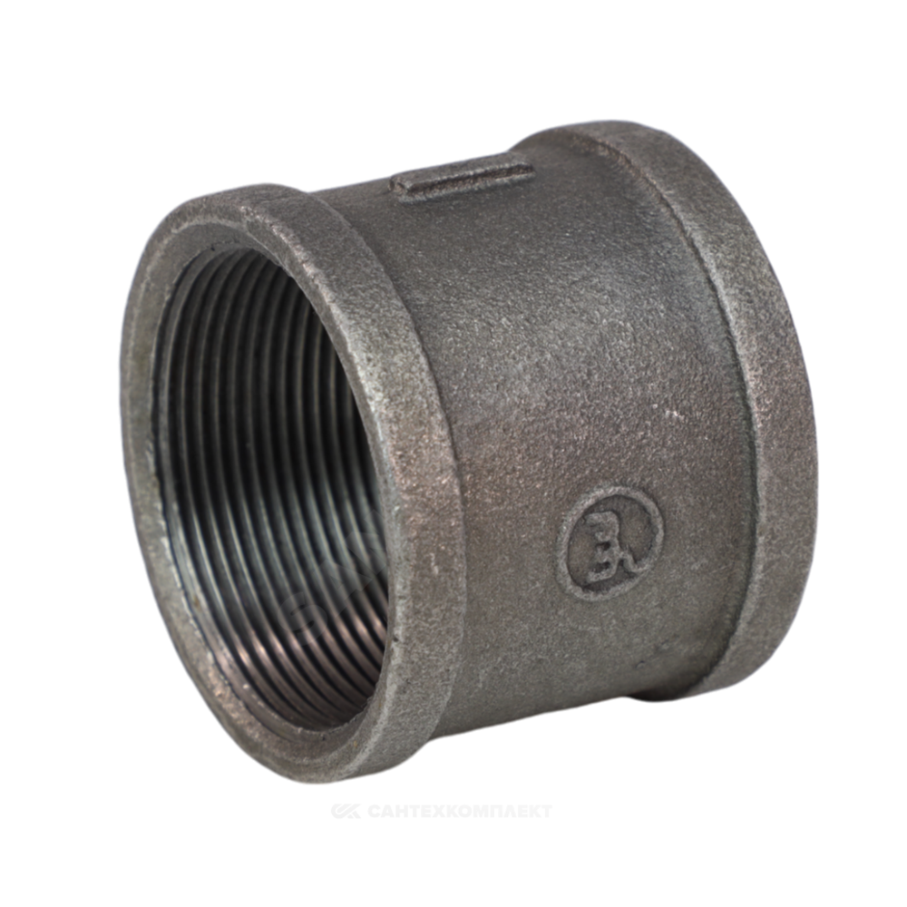 Муфта прямая чугун Ду 40 (1 1/2") ВР Fittex PLUS