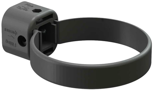 ДЕКИ ЛЮКС Хомут трубы универсальный графит