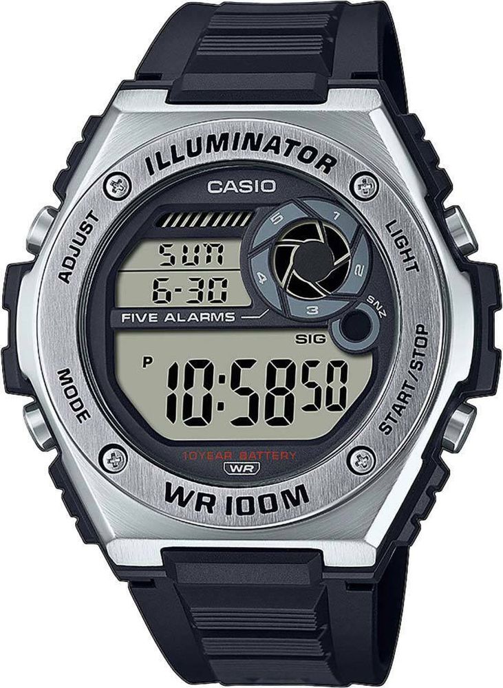 Японские наручные часы Casio Collection MWD-100H-1AVEF с хронографом