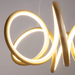 Подвесная светодиодная люстра Maytoni Curve MOD241PL-L60BSK