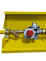 Шкафной газораспределительный пункт ГРПШ ОХТА-RF-25-1-ЛП-Ф исп.25/1 (желтый)